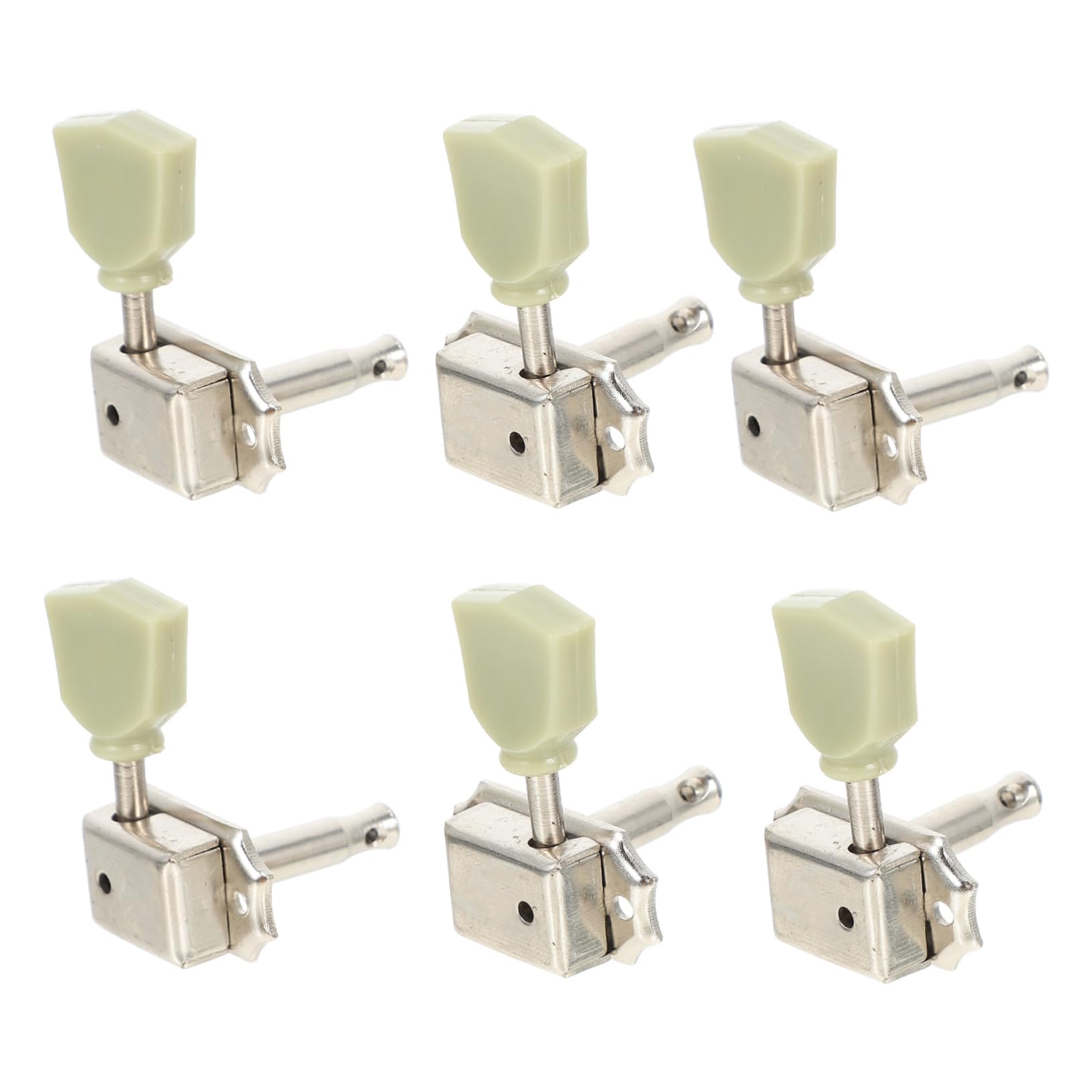 ibasenice 18pezzi Chiavi Di Accordatura Per Chitarra Folk Meccaniche Per Chitarre Elettriche e Acustiche Facili Da Installare e Resistenti Design Elegante Acciaio Ricambi Per Musicisti