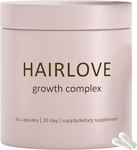 HAIRLOVE Complejo de crecimiento del cabello  Suplemento de queratina para cabello más grueso y fuerte  Ayuda a reducir el desprendimiento, aumentar