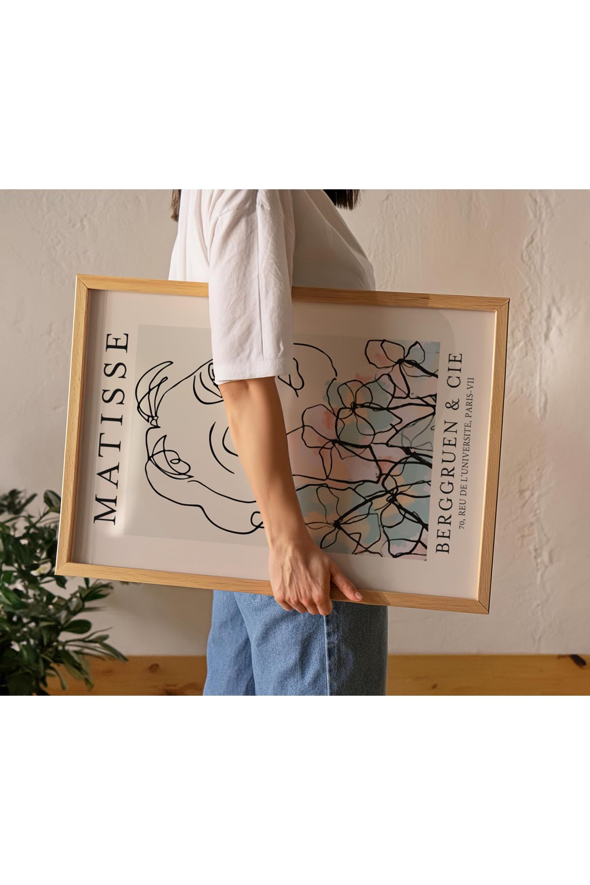 Fark Tanıtım Matisse Çerçevesiz Poster, Modern Dekoratif Çerçevesiz Poster, Tablo, Matisse-9, 50 x 70
