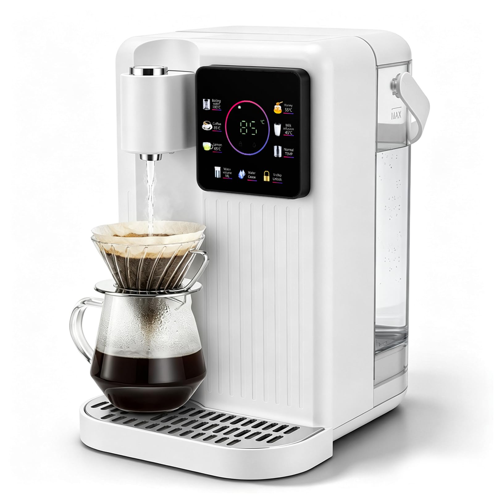 Instant Hot Water Dispenser, 6 Temp Settings, 8 Volume Options(150ml-500ml)