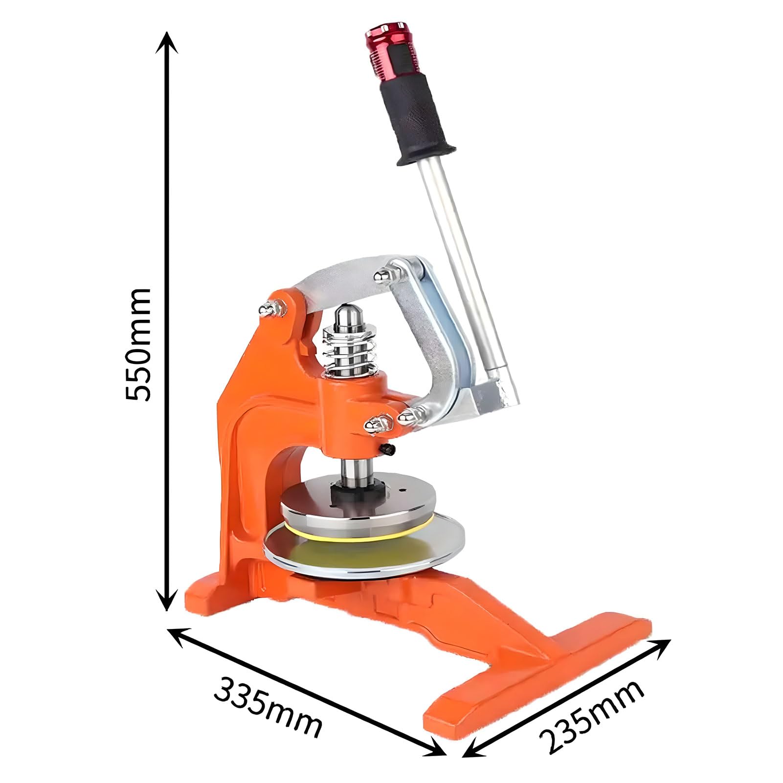 Cortador de muestras de Tela - Cuchilla Manual de presión de 100 cm² para alfombras, Papel, Espuma, Textiles y Cuero. Ideal para Cortes de precisión y proyectos de Manualidades.