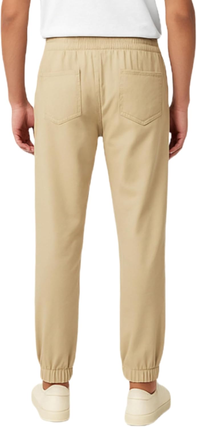French Toast Mens Stretch Twill Jogger with Zipper Pockets - Image 2