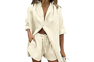 Breezy Linen Days: Flowy Gauze Clothing Set