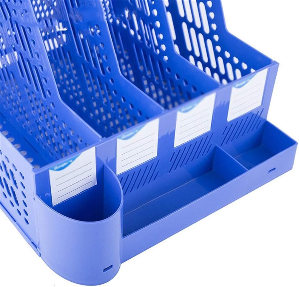 Magazine File Holder，Desk Organizer for Office Organization and Storage with 3 Vertical Compartments