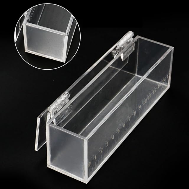 Foto 5 de 8 de Caja de visualización de peces acrílica multifuncional para acuarios y criaderos con escala transparente…