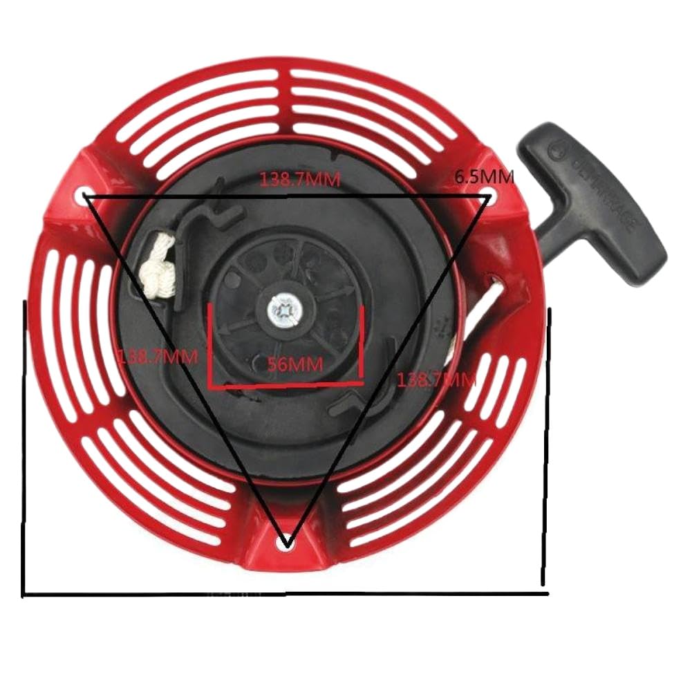 Arrancador de Retroceso Compatible con cortacésped de Motor generador GXV160 GXV140 HR216 28400-Z1V-802ZB 28400-ZE7-003ZA