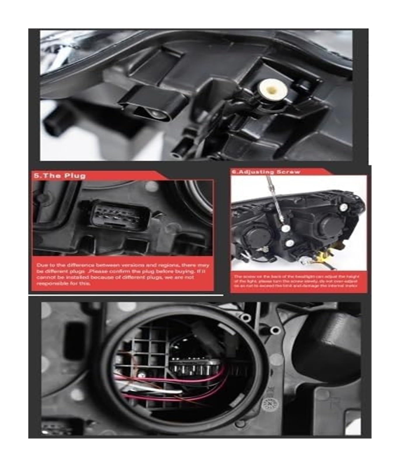 Dynamiczny kierunkowskaz do BMW X3 F25 2010-2017 i M5 przedni blok optyczny, kompatybilny z pojazdami z kierownicą po lewej i prawej stronie (2014-2017/z kierownicą po prawej stronie)