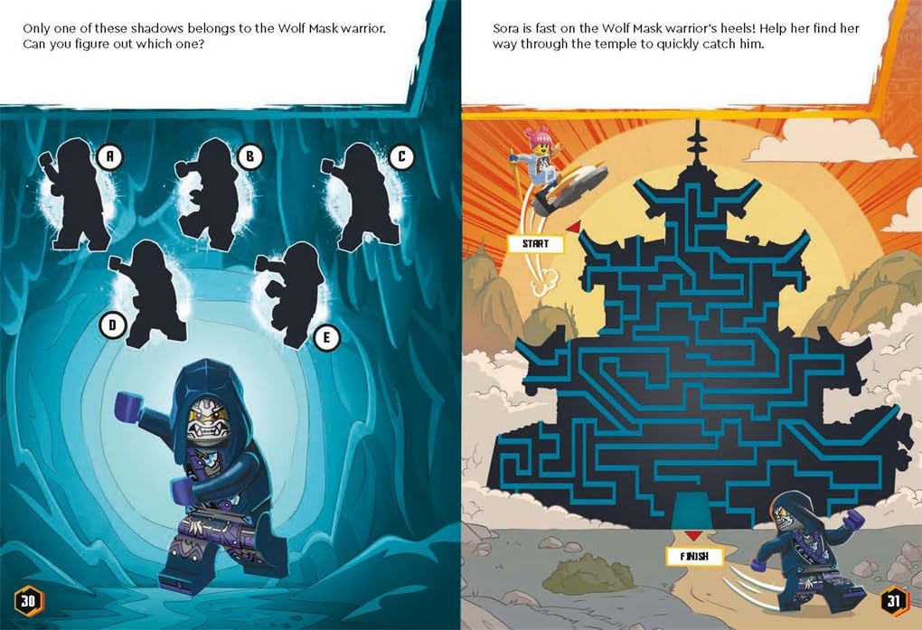 LEGO® NINJAGO®: Ninja Duels (with Sora minifigure, Wolf Mask warrior minifigure, two-sided play scene, four mini-builds and over 65 LEGO® elements)
