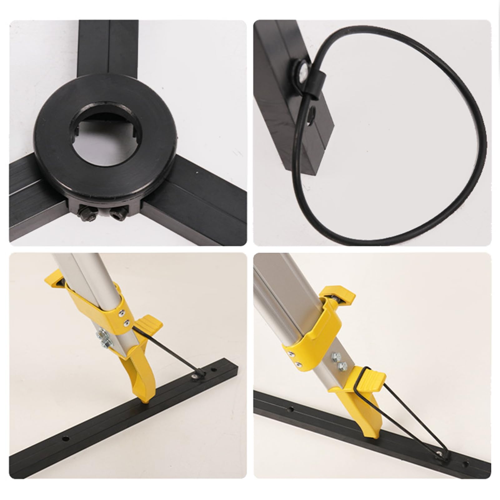 Aramox Estabilizador de Trípode Guía de Piso Kit de Nivelación de Estabilizador de Trípode de Aluminio Herramienta de Posicionamiento Portátil para Fotógrafos Que Viajan Topógrafos