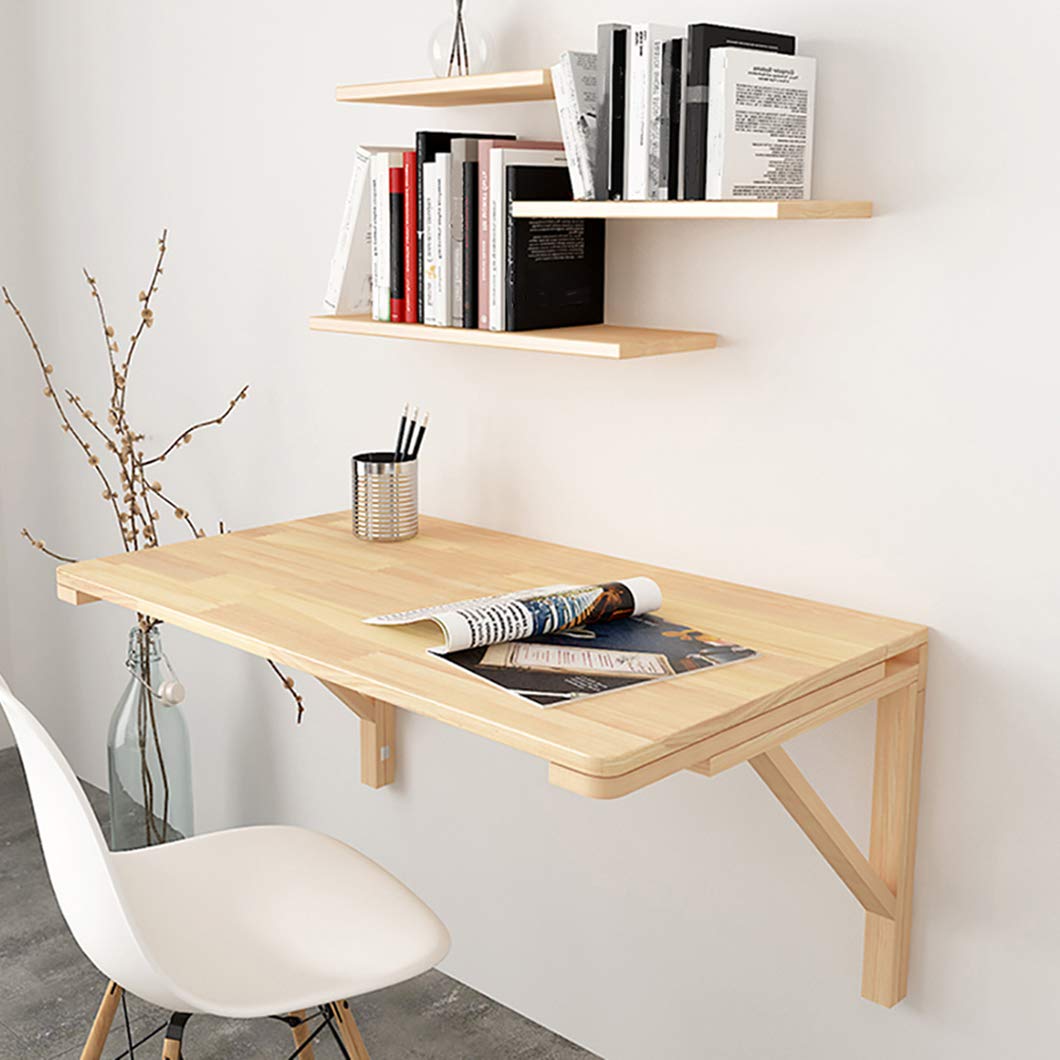 SYTH Mesa Plegable de Pared,Mesa Flotante desplegable,Escritorio Plegable portátil Flotante Simple,Mesa Colgante ahorradora de Espaci para Estudio, Dormitorio, baño o balcón