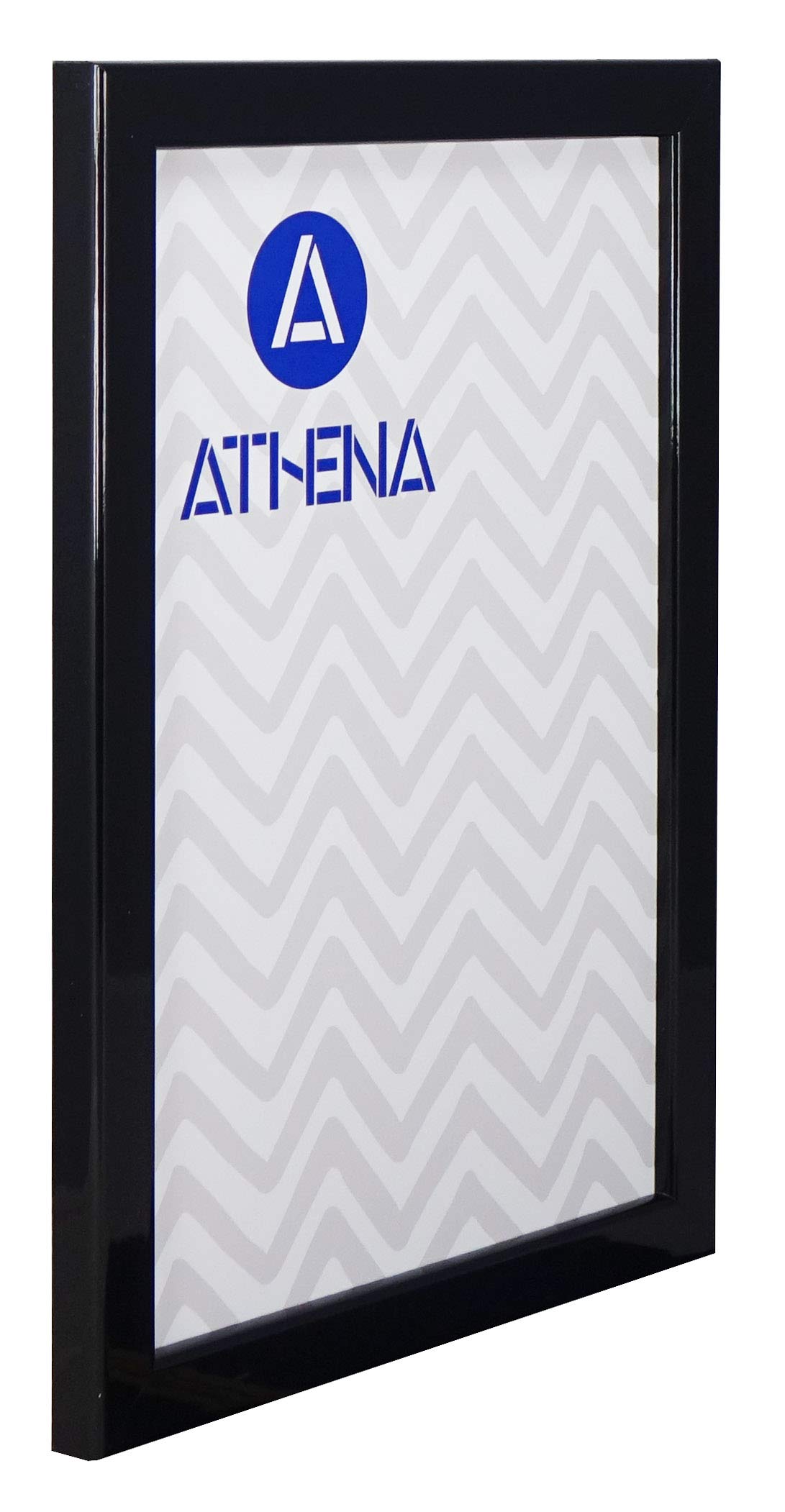 Athena Thin Gloss Black Picture Frame, 24 x 30 cm