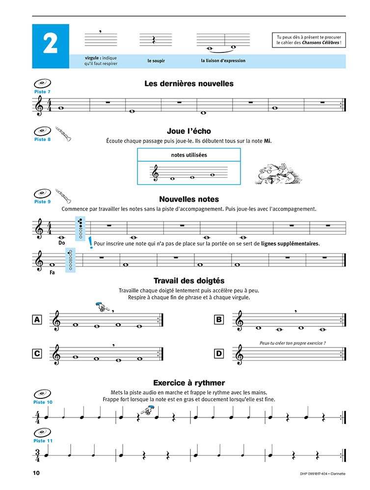 De Haske Écouter, lire et jouer 1 Méthode de Clarinette avec Accès Audio