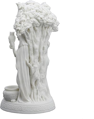 Miniatura 7 de Veronese Design Estatua irlandesa de resina de 10.5 pulgadas de alto con acabado blanco y triple diosa de los Tuatha de Danann
