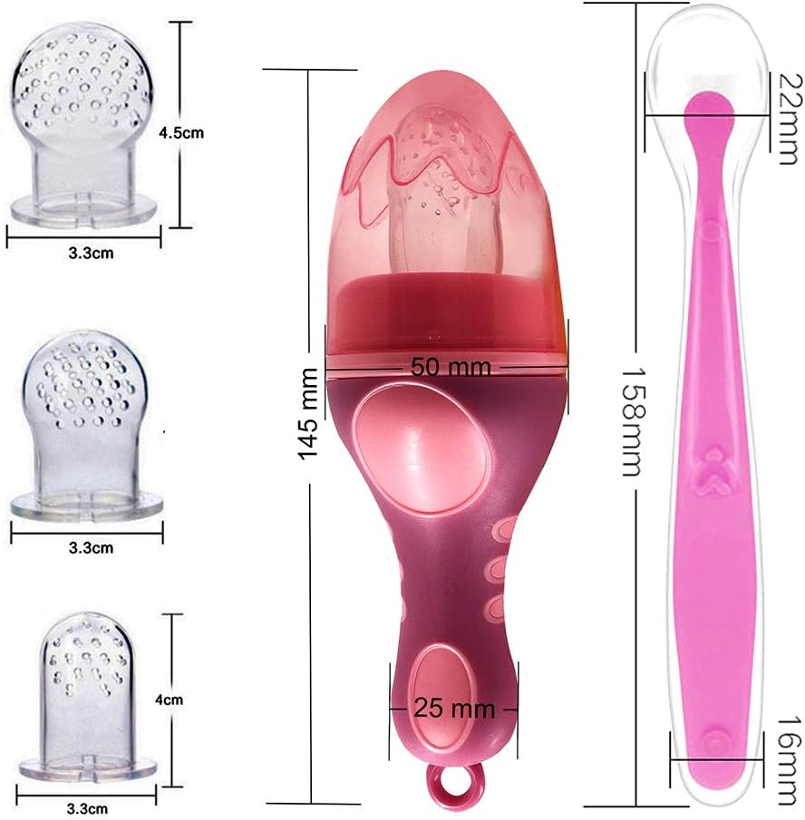 Monsieur Hibou Grignoteuse Bebe Tetine Grignoteuse Bebe Ou Sucette Grignoteuse Bebe Avec Une Cuillere Bebe 1er Age A Partir De 4 Mois Amazon Fr Bebe Et Puericulture