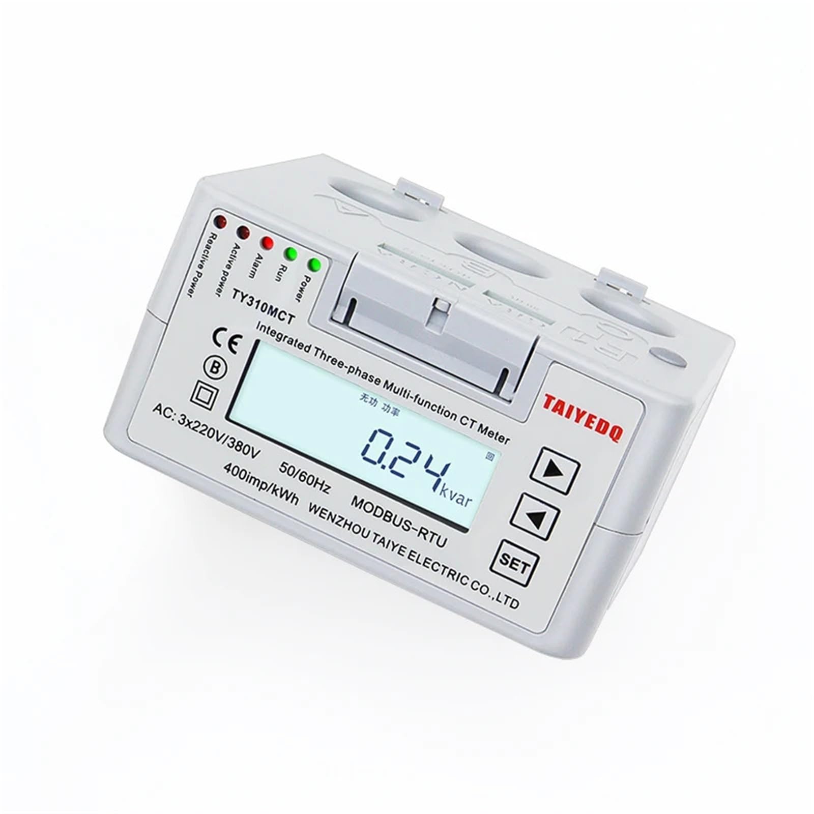Wbudowany trójfazowy wielofunkcyjny licznik energii elektrycznej na szynie (200 A)