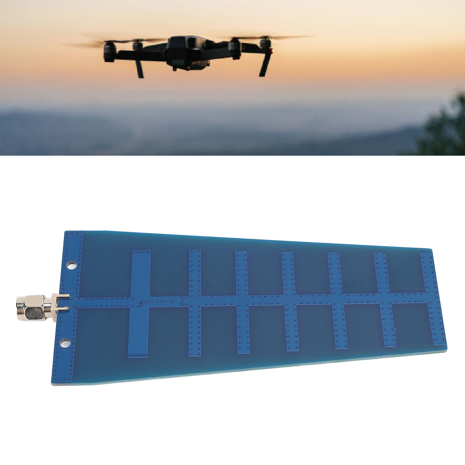 12dBi 2.4/5.8G Dual Band WiFi Direzionale PCB Yagi Adattatore Scheda di Rete Wireless Drone Telecomando
