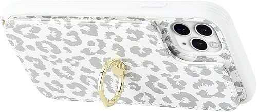 Miniatura 7 de Funda para iPhone 11 Pro con tarjetero y correa para mujer, cordón cruzado, soporte de anillo con soporte, cierre a presión, bloqueo RFID, bonitas