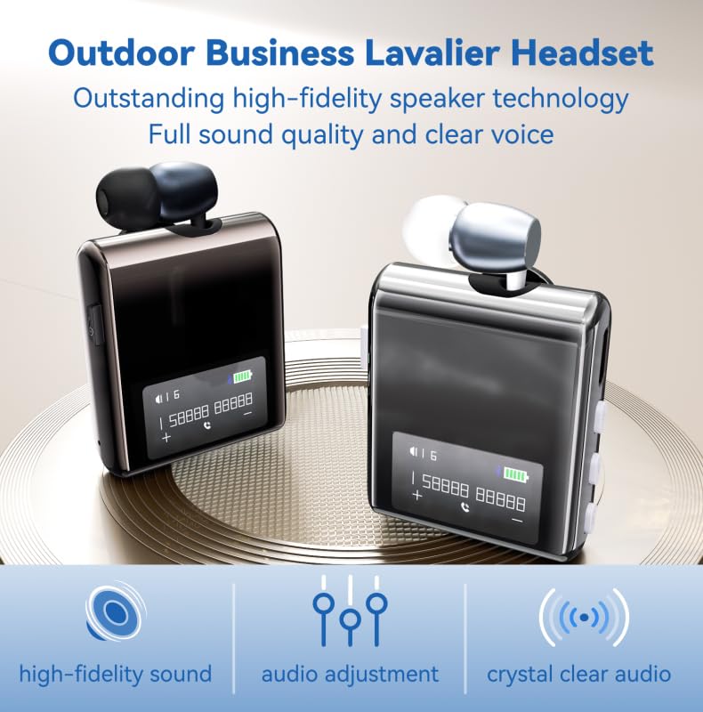 Auricular Bluetooth In Ear K89 con pantalla LCD y clip miniatura 3