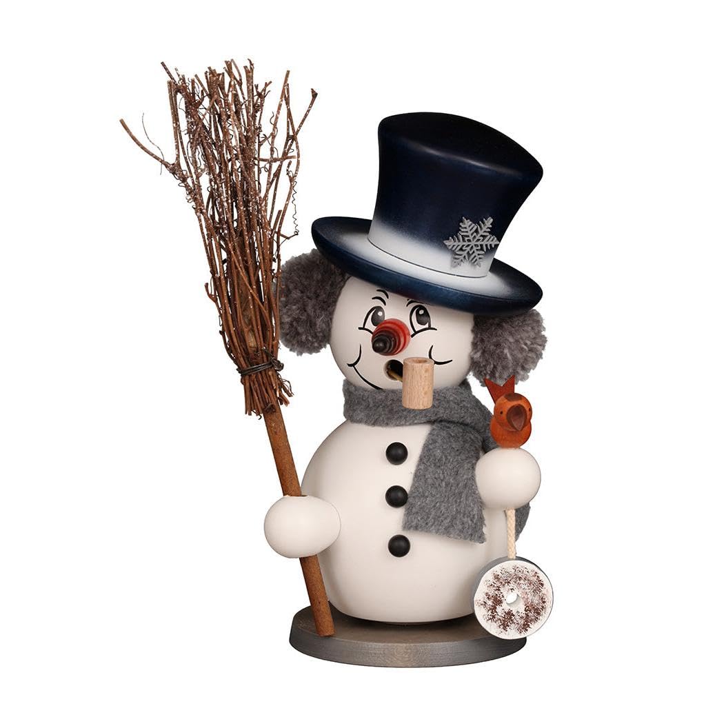 Christian Ulbricht Räuchermännchen Schneemann grau - 23 cm