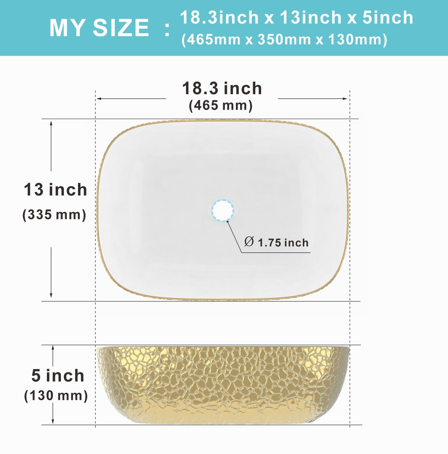 VALIEM 鉢 RU-BW-XS13BK ROUGH / BOWL-XS13 J-FAMILY 18.3'' x 13'' Bathroom Vessel Sink Leopard Texture