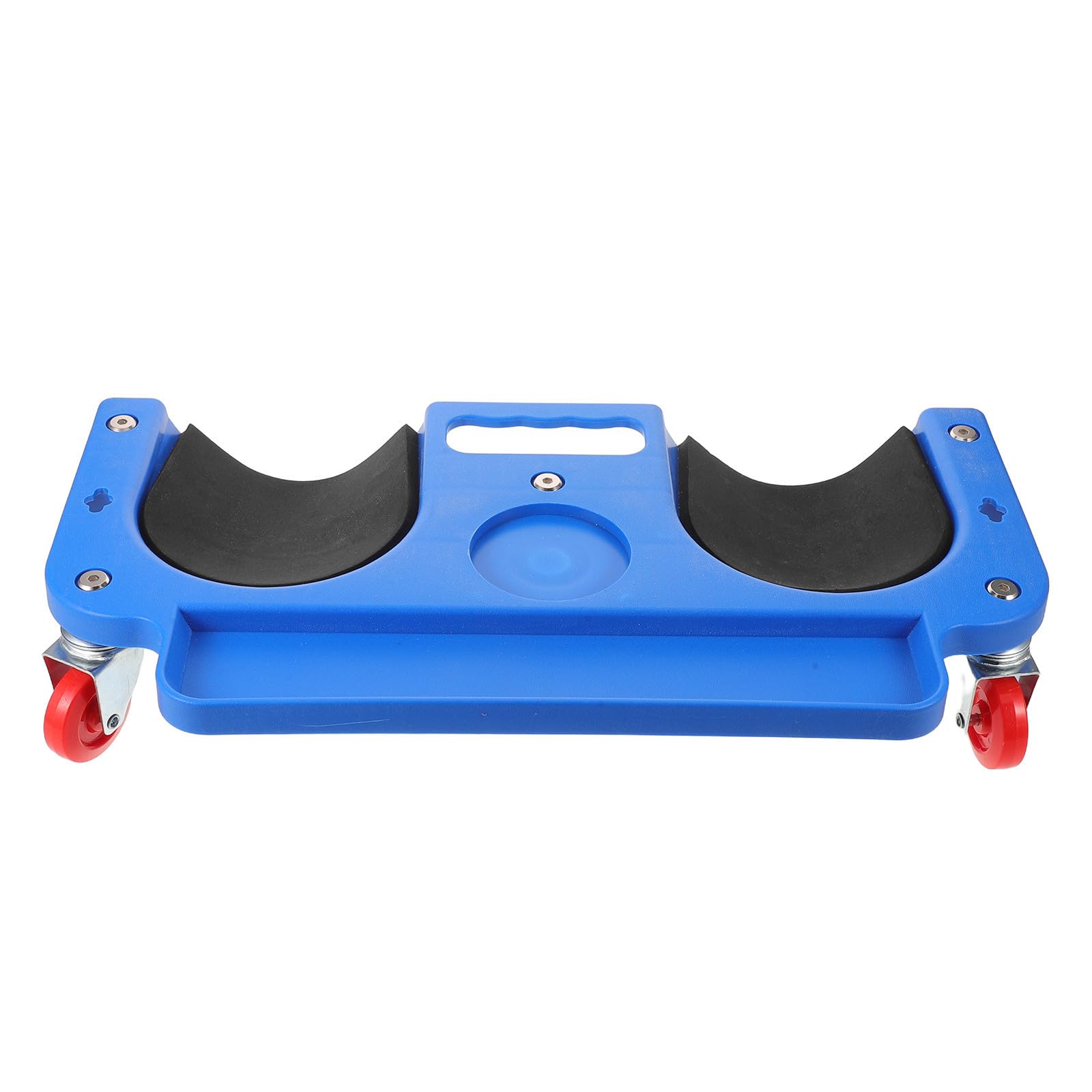 Ipetboom Genouillères de Garage, Tapis de Genoux de Réparation, PE et Métal, Bleu, 5 roulettes Pivotantes 360°, Plateau à Outils, pour Entretien D’Atelier et Mécaniciens Professionnels