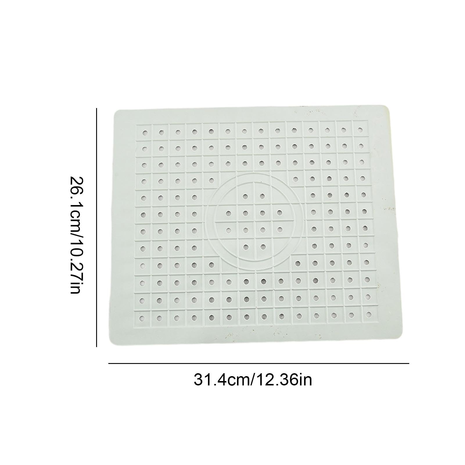 Tapis D'Évier Caoutchouc Rectangulaire - Protecteur Résistant Chaleur & Coupures, Drainage Rapide, Découpable