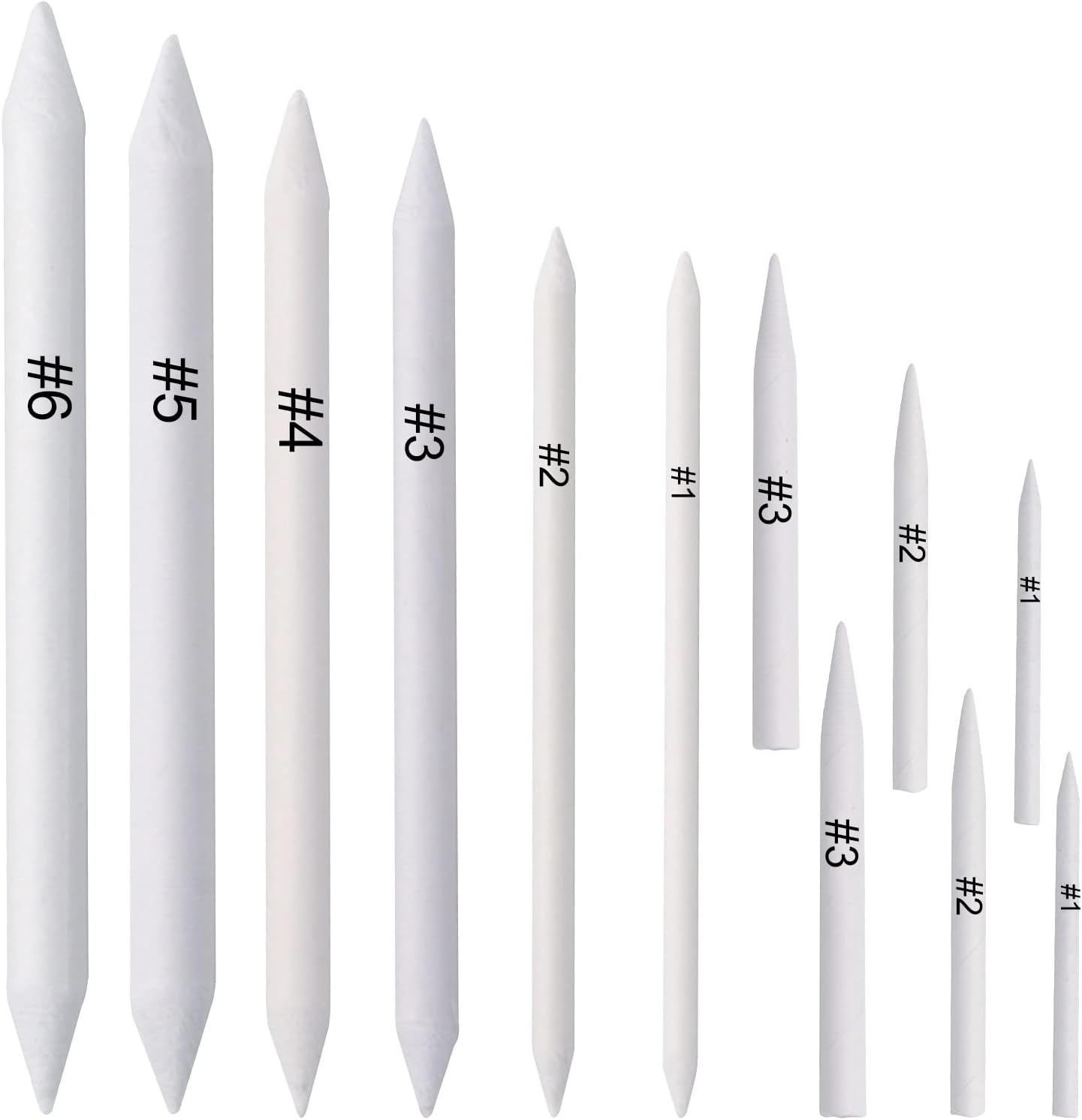 DOETYD 12 Pcs Blending Stump and Tortillions, Paper Art Blenders, Art Pencils