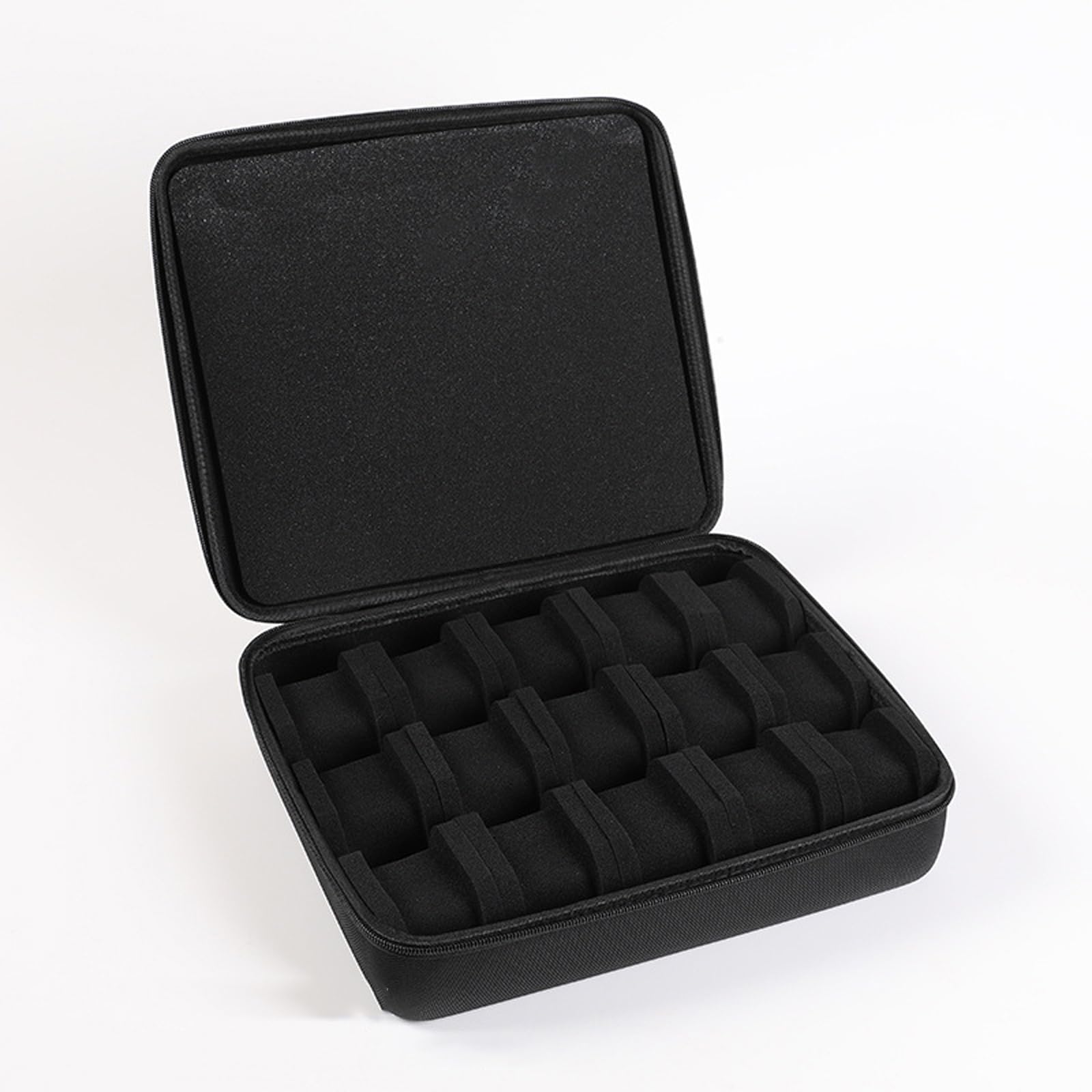 Uhrenbox mit 15 Schlitzen, Reiseetui mit gepolstertem Innenfutter, praktisch für sichere Aufbewahrung und Präsentation von Uhren für den täglichen Gebrauch