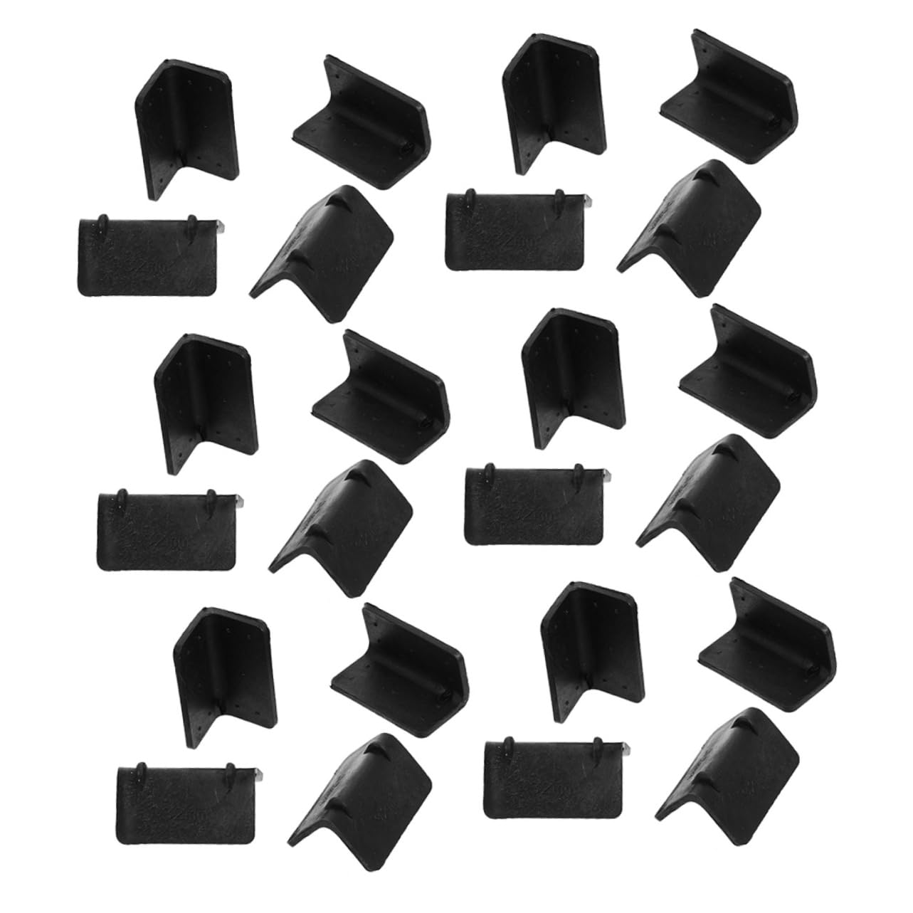 100 Pièces Protections D'angle en Plastique Noir L-forme pour Cartons D'expédition