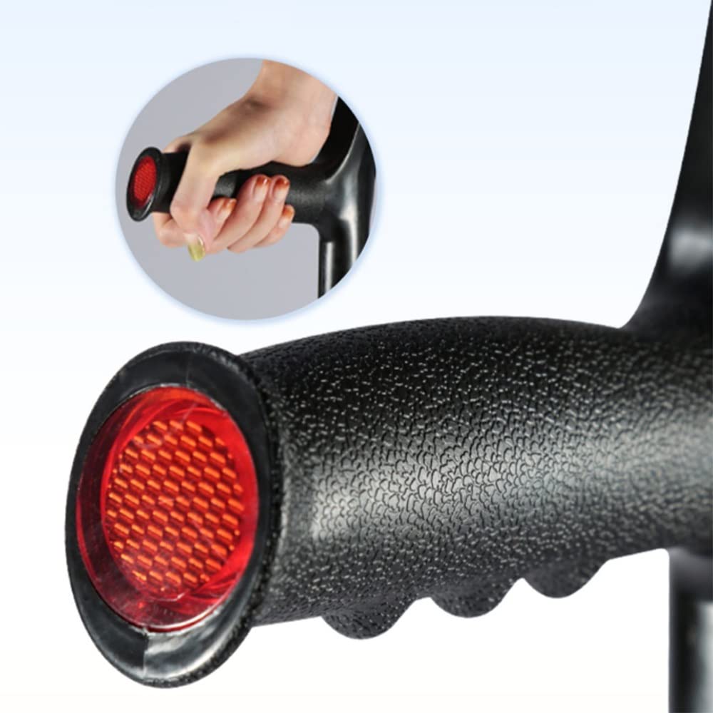 Muletas de codo, bastón plegable para caminar para adultos, muletas portátiles para antebrazo, muletas ajustables para personas mayores discapacitadas, muletas axilares para ejercicios de equilibrio