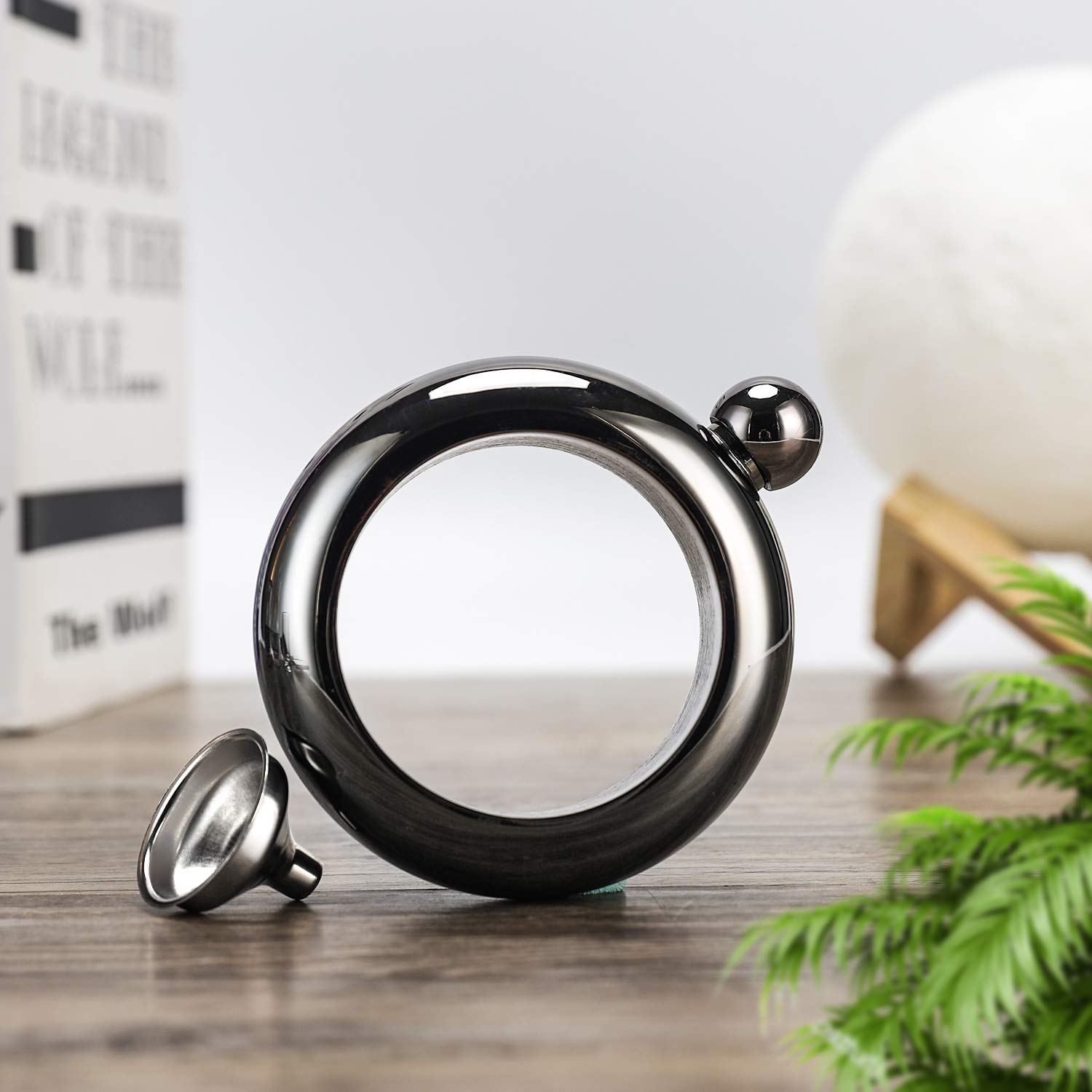 Armband Heupflessen Roestvrij Staal Wijn/Alcohol Kruik Armband Pols Heupfles Trechter Cadeau Voor Dans Verjaardagsfeestje Club Bar(Helder rosé goud