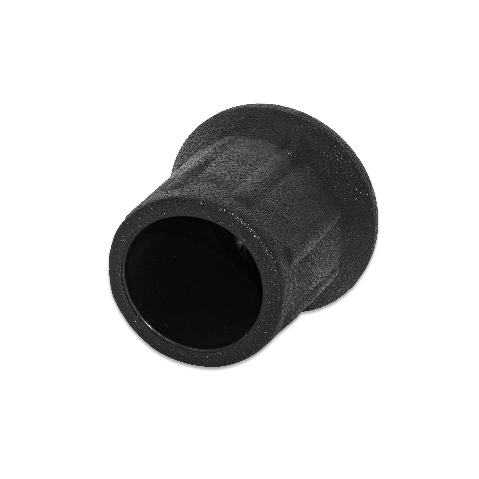 Protections de Sol pour Pieds de Chaise, Protections de Sol for Meubles de Jardin et terrasse, Embouts en Caoutchouc synthétique givré, Ronds, 24 mm, Type Droit, 4 pièces, Noir
