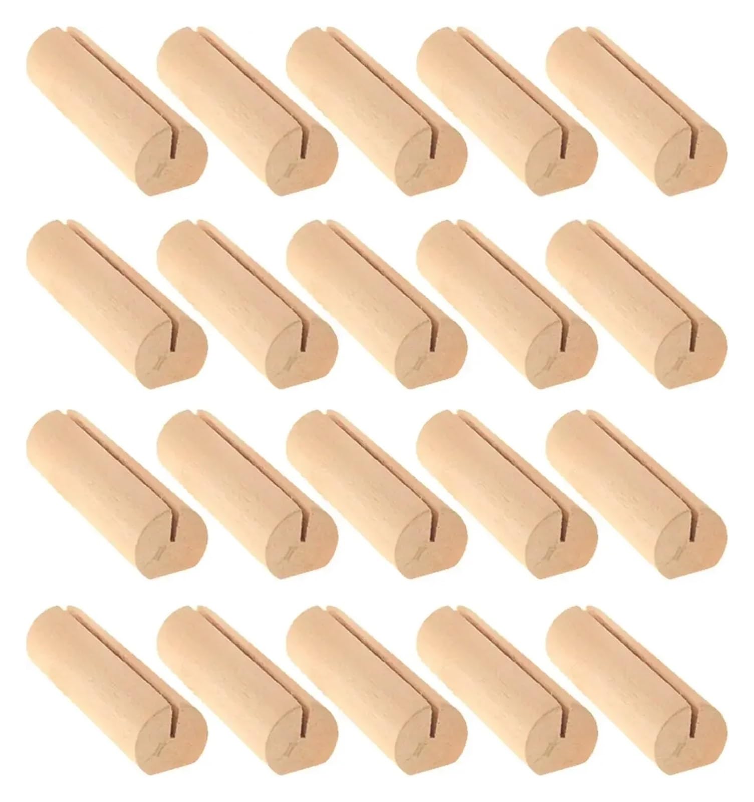 uchwyty na numery stolików, 20/40/60/100 szt. Drewniane stojaki na karty miejsc, drewniane numery stołów, tabliczka ślubna, rustykalny komunikat(60PCS)