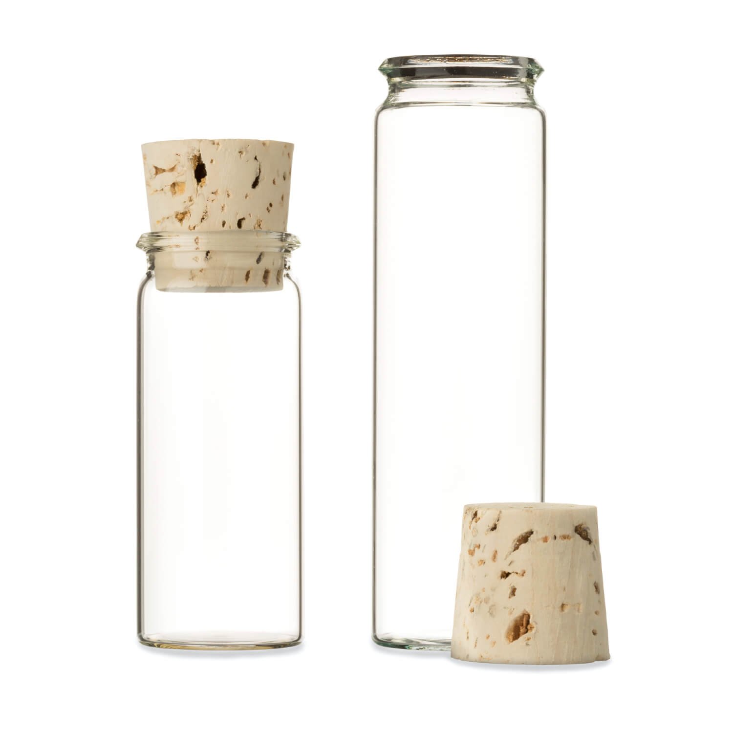 Tuuters 100 Stück Glasröhrchen mit Korken, 100 x Ø 30mm, Rollrandgläser | 50ml Glas mit Kork Verschluss für Blumensamen, Geschenke, Gastgeschenke, Gewürze zur Hochzeit, Taufe, Kommunion, Reagenzglas