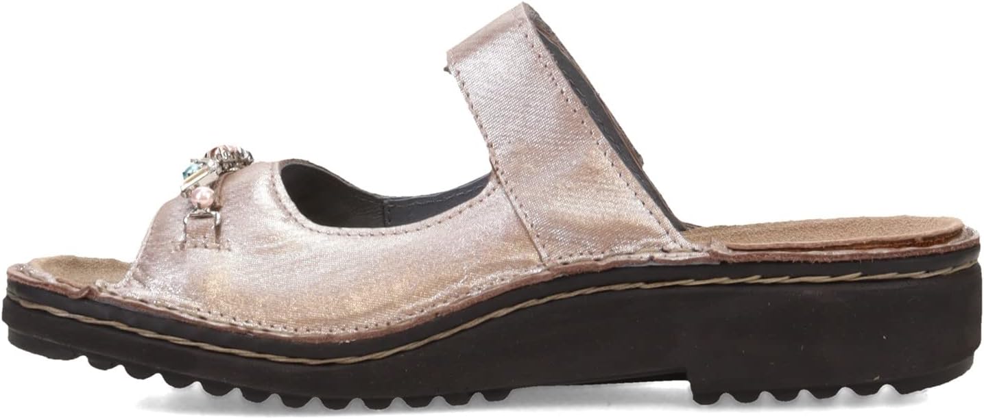 NAOT Footwear Women's Johanna Sandal Silver Threads Lthr 8 M US