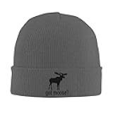 Vintage-Got-Moose-Gifts Slouchy Beanie Hat for Men Women Skull Cap Chemo Cap Night Sleeping Cap Black