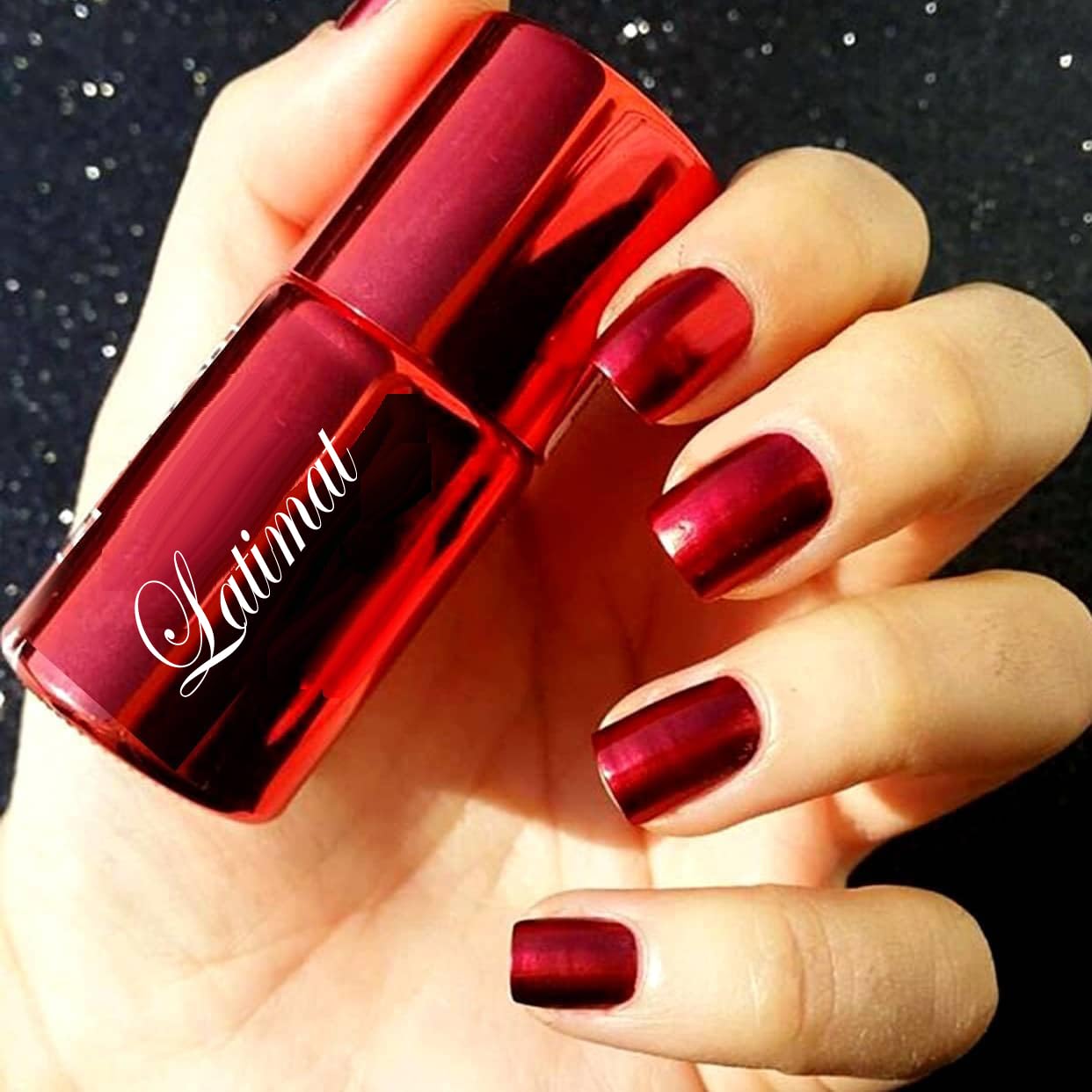 Quick Drying Chip Resistant Long-Lasting Red Mirror Nail Paint | Mirror Finish-image-32