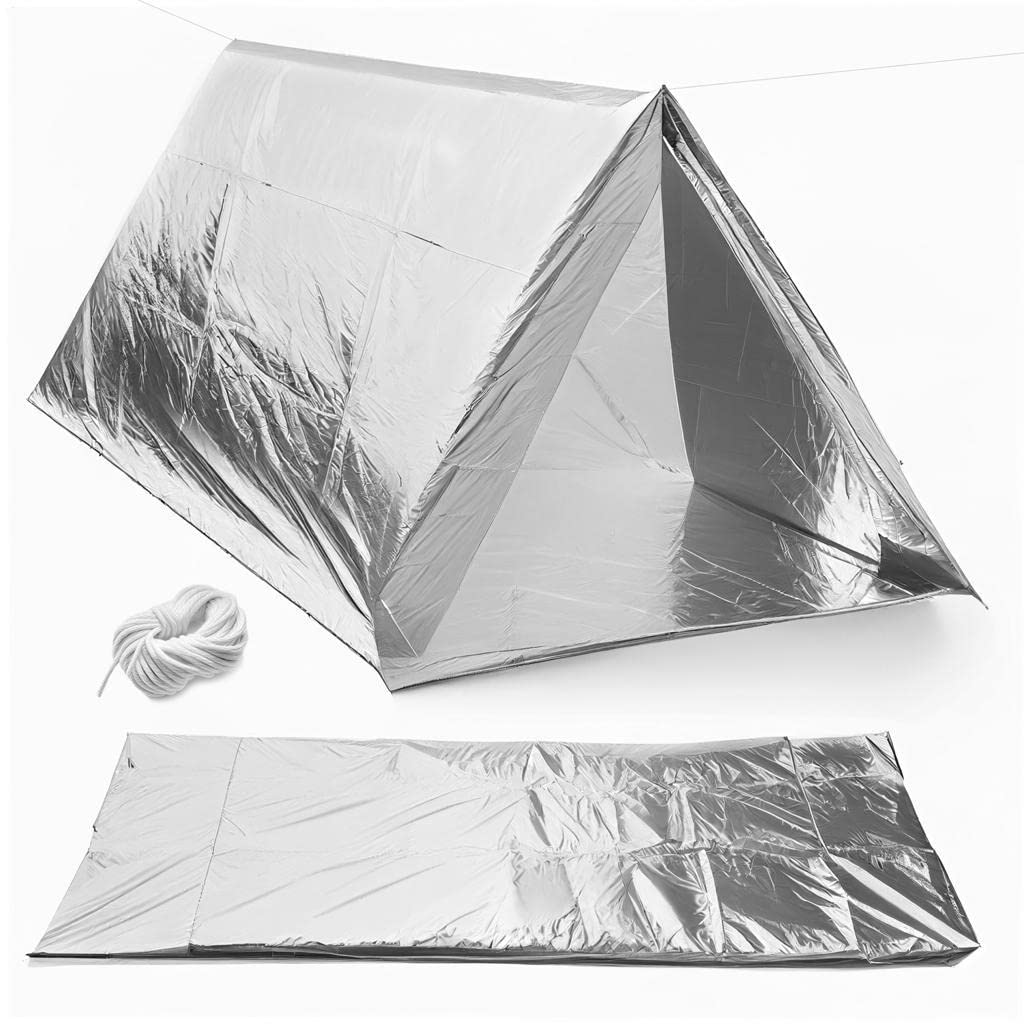 Gefüllter Taktischer Notfallrucksack I Militärrucksack I Survival Camping Trekking I Wasserdicht I 40l Kapazität I Mit viel Inhalt (Braun)