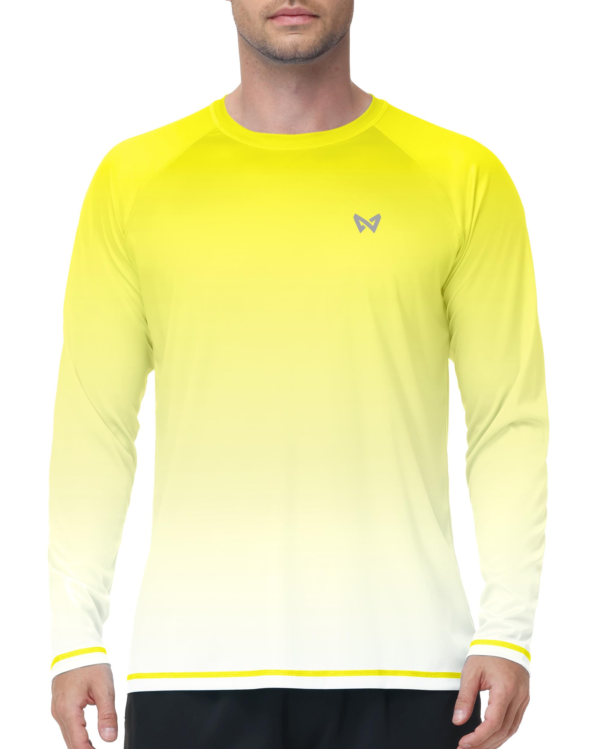WISMBOX Herren UV-Shirt Langarm mit UPF 50+ Sonnenschutz – Schnelltrocknendes Rashguard für Strandurlaub, SUP und Schwimmen
