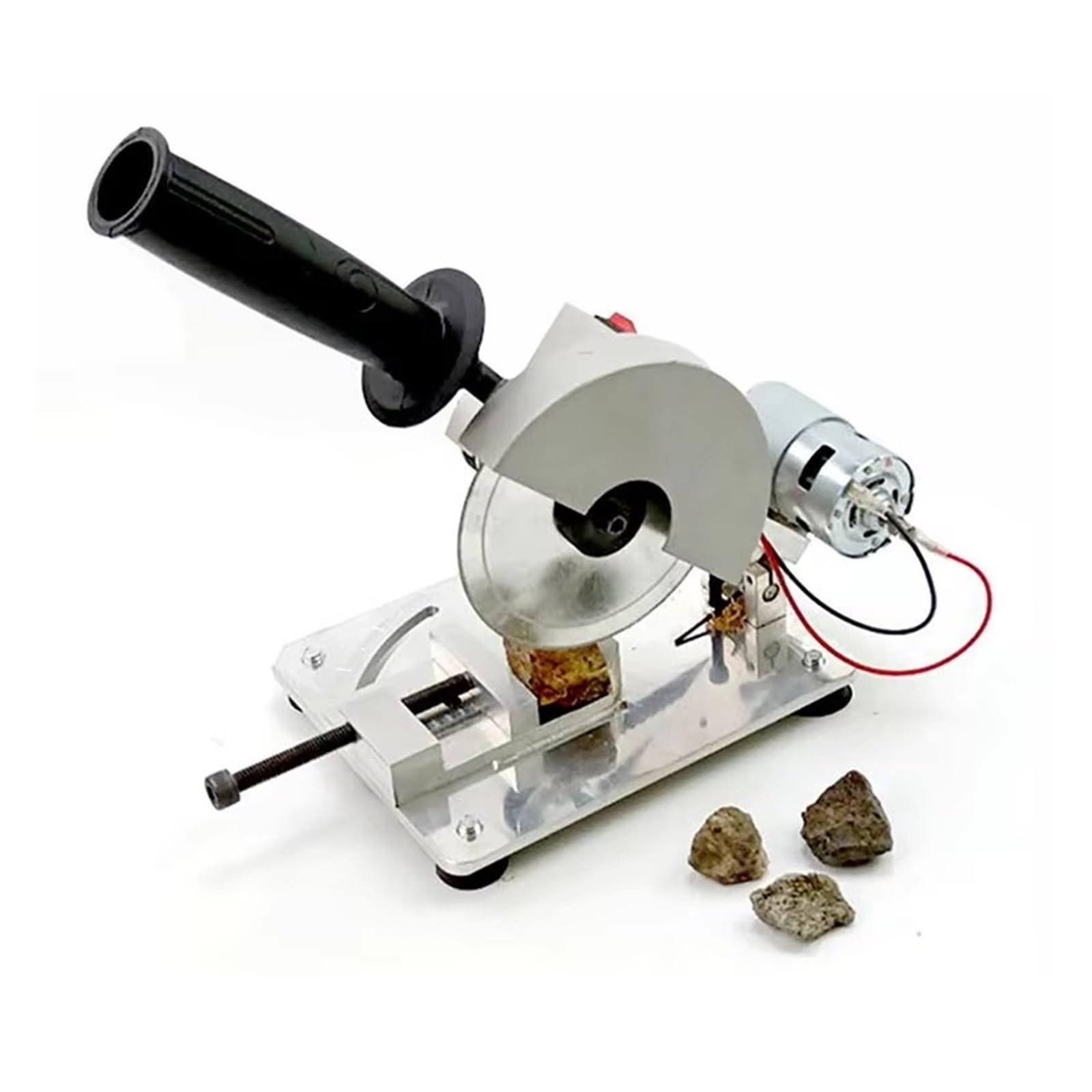 Minimáquina cortadora de alta potencia, Mini escritorio, 45 grados, carpintería doméstica, cortadora de aleación de aluminio acrílico de alta precisión(Without saw blade)