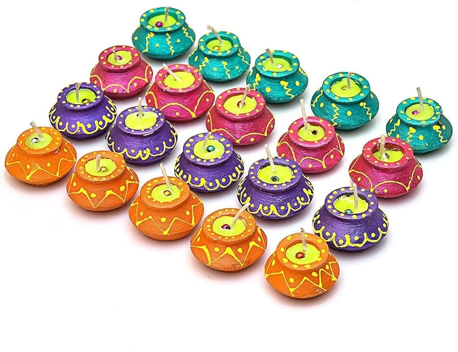 SKYTRENDS Diwali Matki Candles Diwali Decoration Set Handmade Clay Diwali Diyas Candles Tealight for Home Diwali Decorations Items and Diwali Gifts (Set of 10)-006 (B0DG5D3W3F) Amazon Price History, Amazon Price Tracker