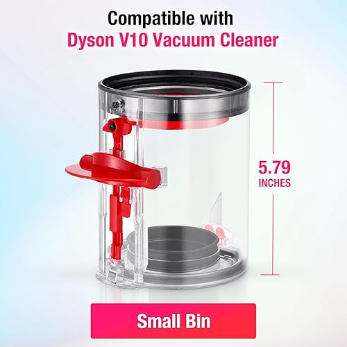 Miniatura 3 de Repuesto de recipiente mejorado para Dyson V10 SV12 para aspiradora, contenedor de repuesto compatible con Dyson V10 Parte No.969509-02