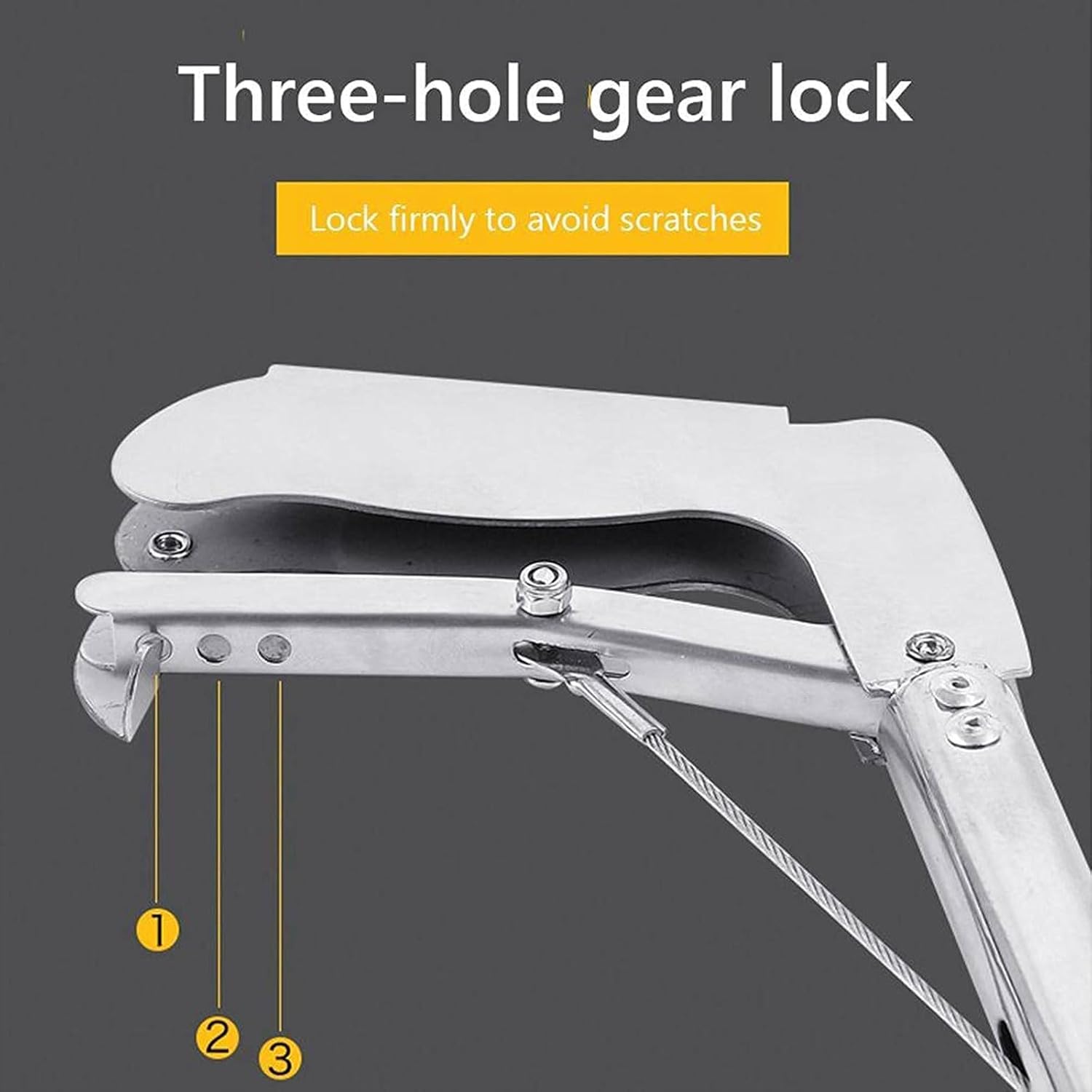 GeRRiT 1.2M Foldable Snake Tongs Self Lockable Reptile Grabber Snake Catcher Rattle Wide Jaw Handling Tool For Reptile Catcher Tool, Snake Catching