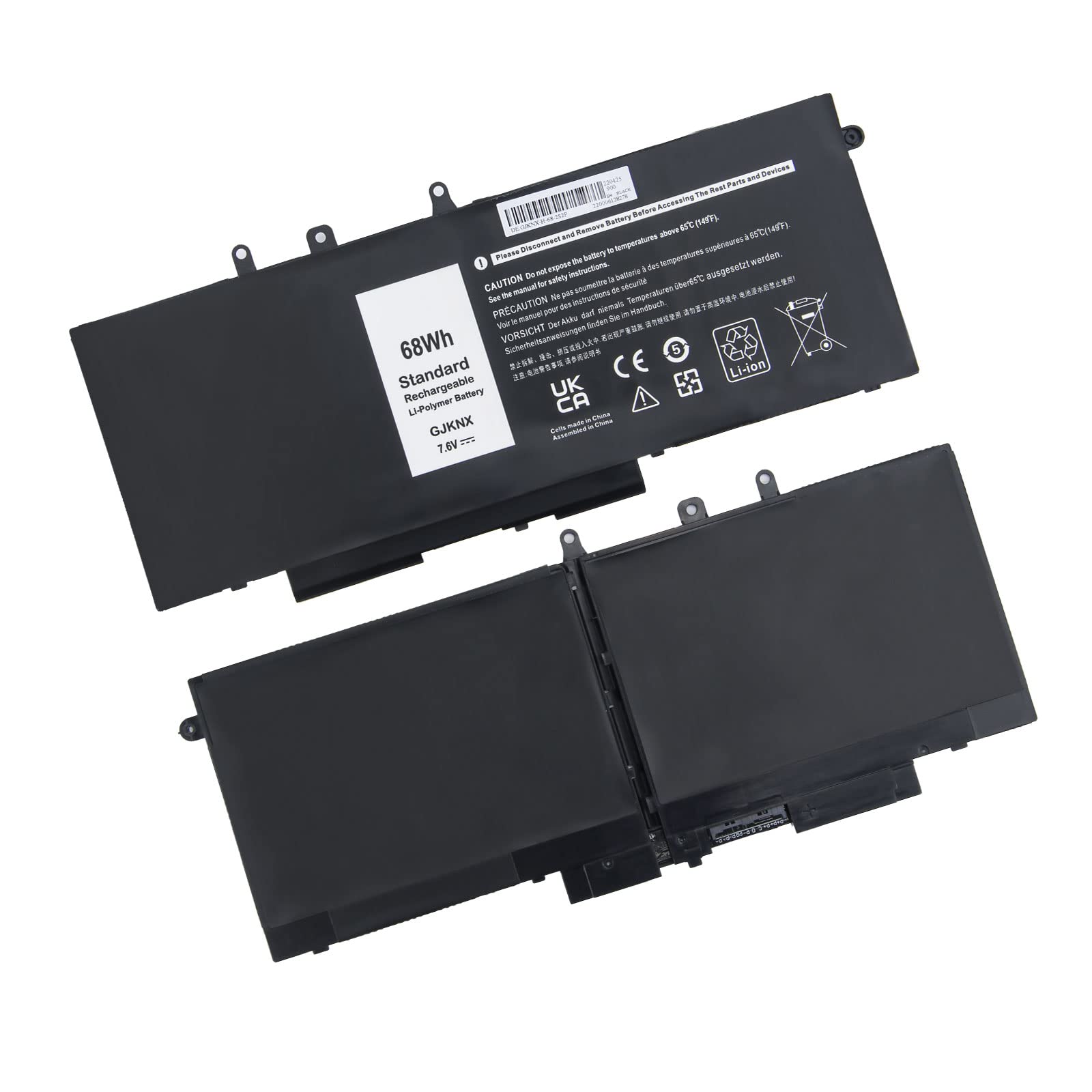 7.6V 68Wh GJKNX Laptop Akku für Dell Latitude 5480 5280 5590 5490 E5480 E5580 E5490 E5590, Precision 15 3520 3530, GD1JP 0GD1JP DY9NT 0DY9NT 5YHR4 451-BBZG