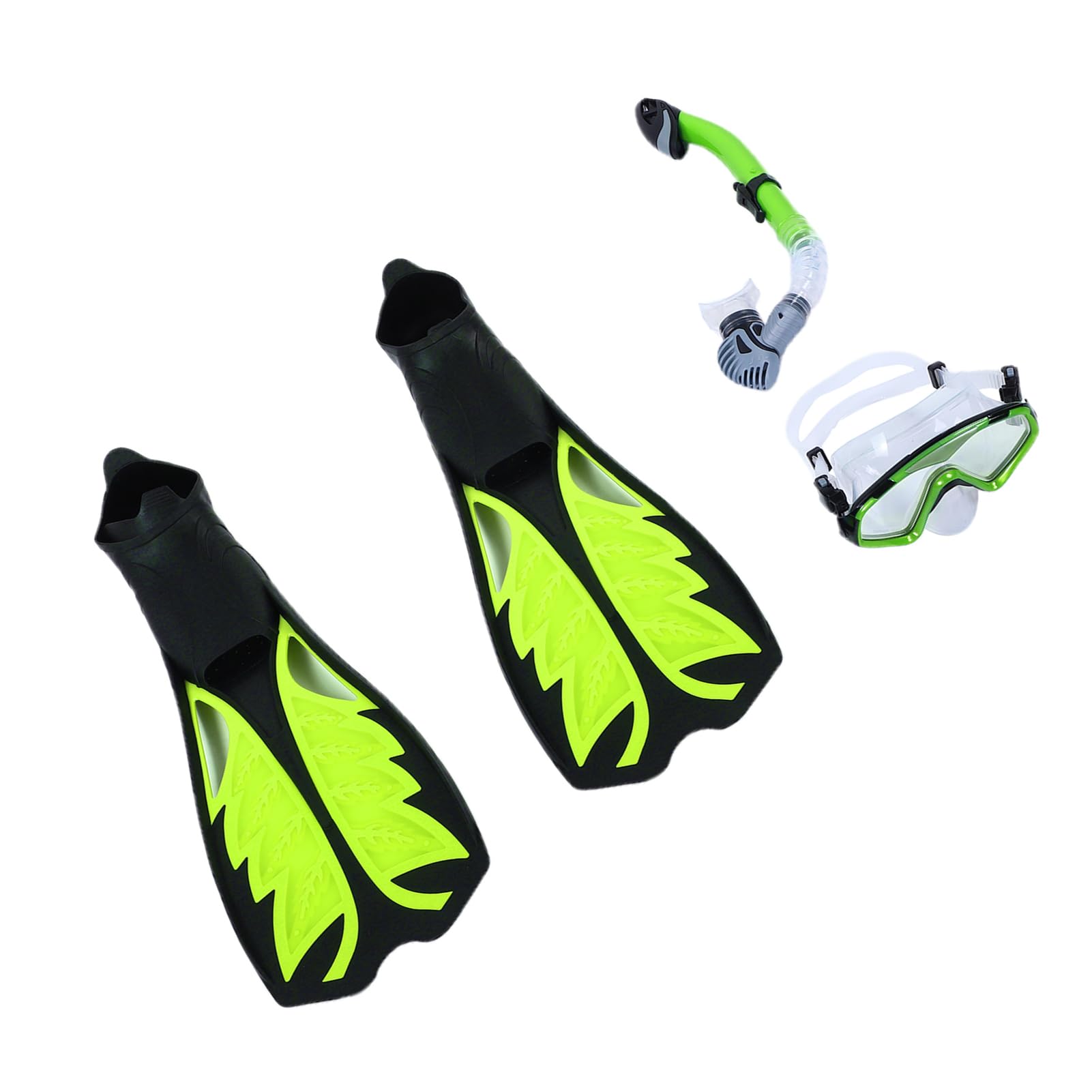 Juego de Snorkel para Adultos, Equipo de Snorkel Profesional con Aletas Ajustables y Máscara a Prueba de Fugas para Exploración Subacuática, Kit de para Natación