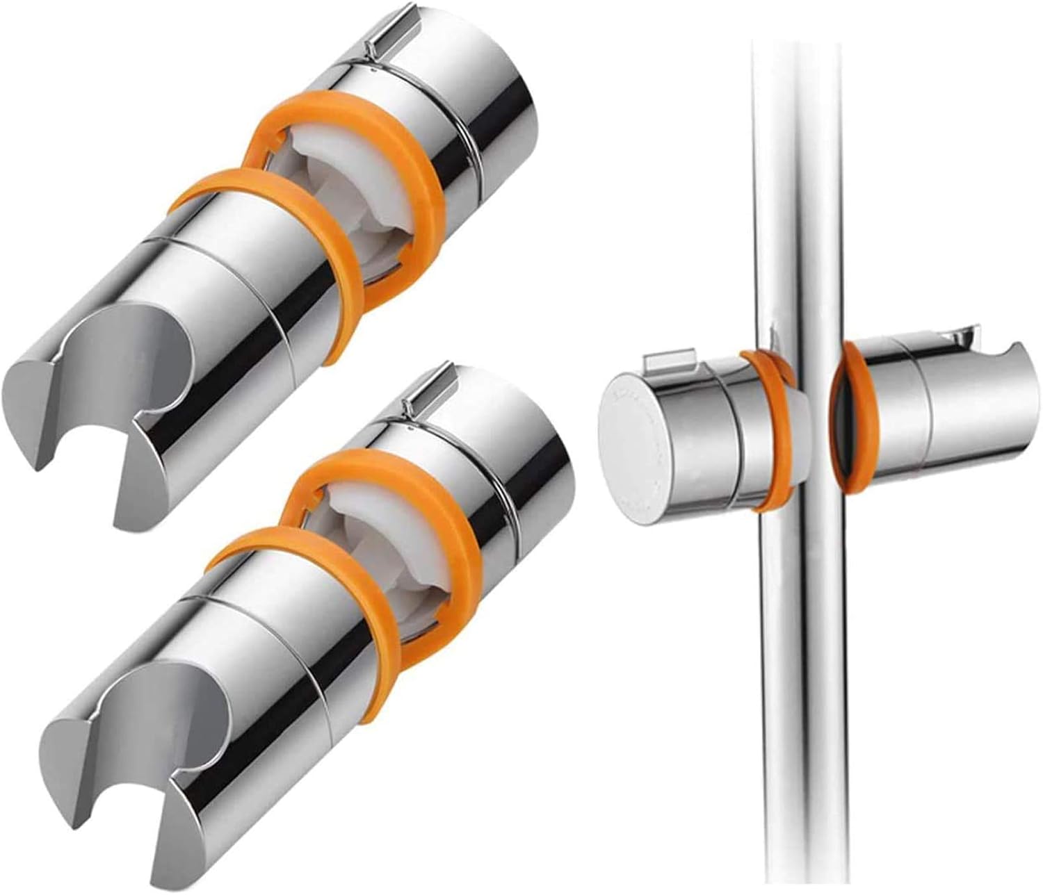 Maydahui 2PCS Universal Hand Shower Bracket Holder Adjustable for Slide Bar O.D 1825MM (0.710.