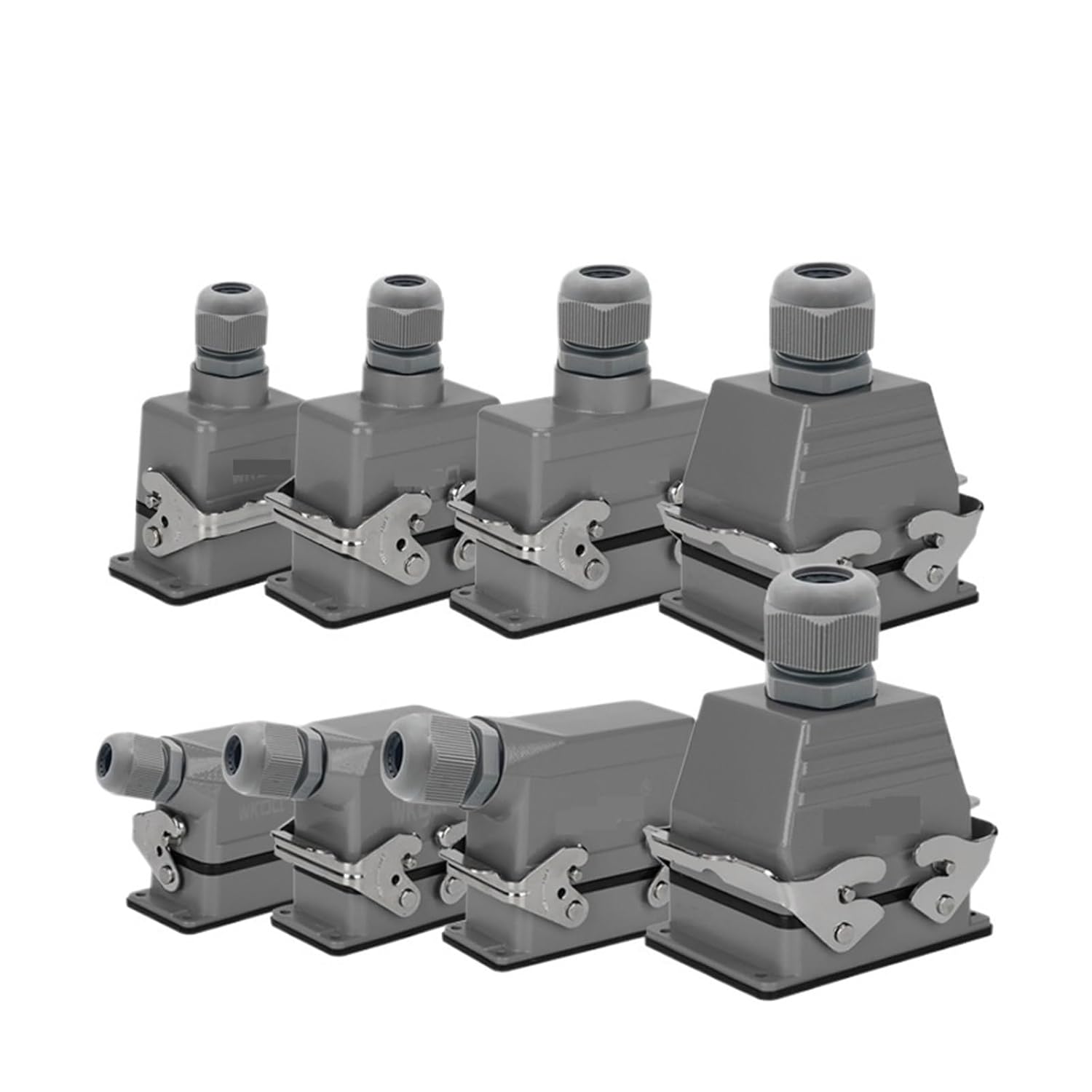 Push-in Connector Tool-Free Wiring - Waterproof Industrial Plug with 6/10/16/24/32/48 Core Pins 1pcs(48 Core Top Entry)