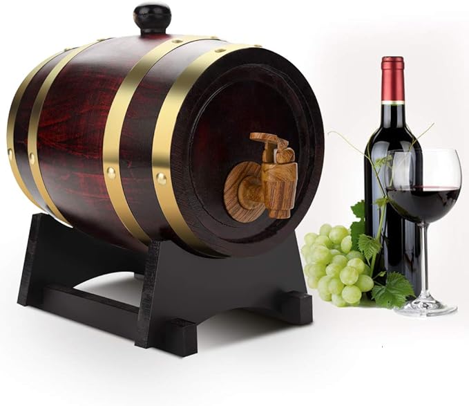 3L Eichenfass Mit Holzständer - Whiskyfass & Weinfass Zum Reifen