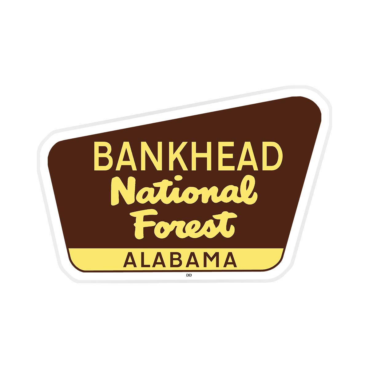 Sticker Bankhead National Forest Alabama en vinyle durable de haute précision