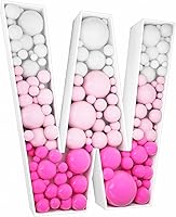 Vista 42 de Kit de letras rellenables de 2 pies con marco de globo de mosaico de letra K para decoración de telón de fondo de boda de fiesta de cumpleaños